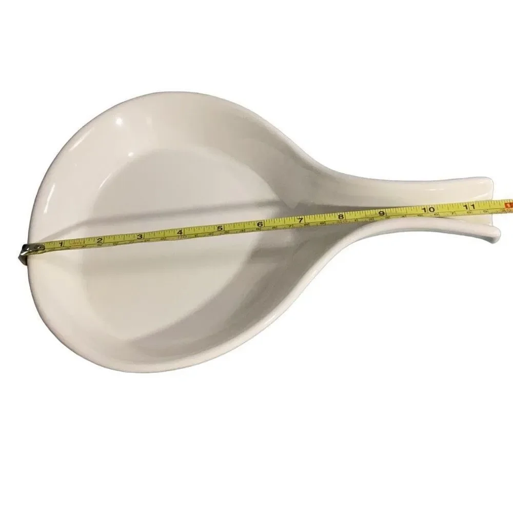 H. F. Coors Ivory Chefsware Skillet Handles (2) Ceramic Bake Dishes 2347   12x8